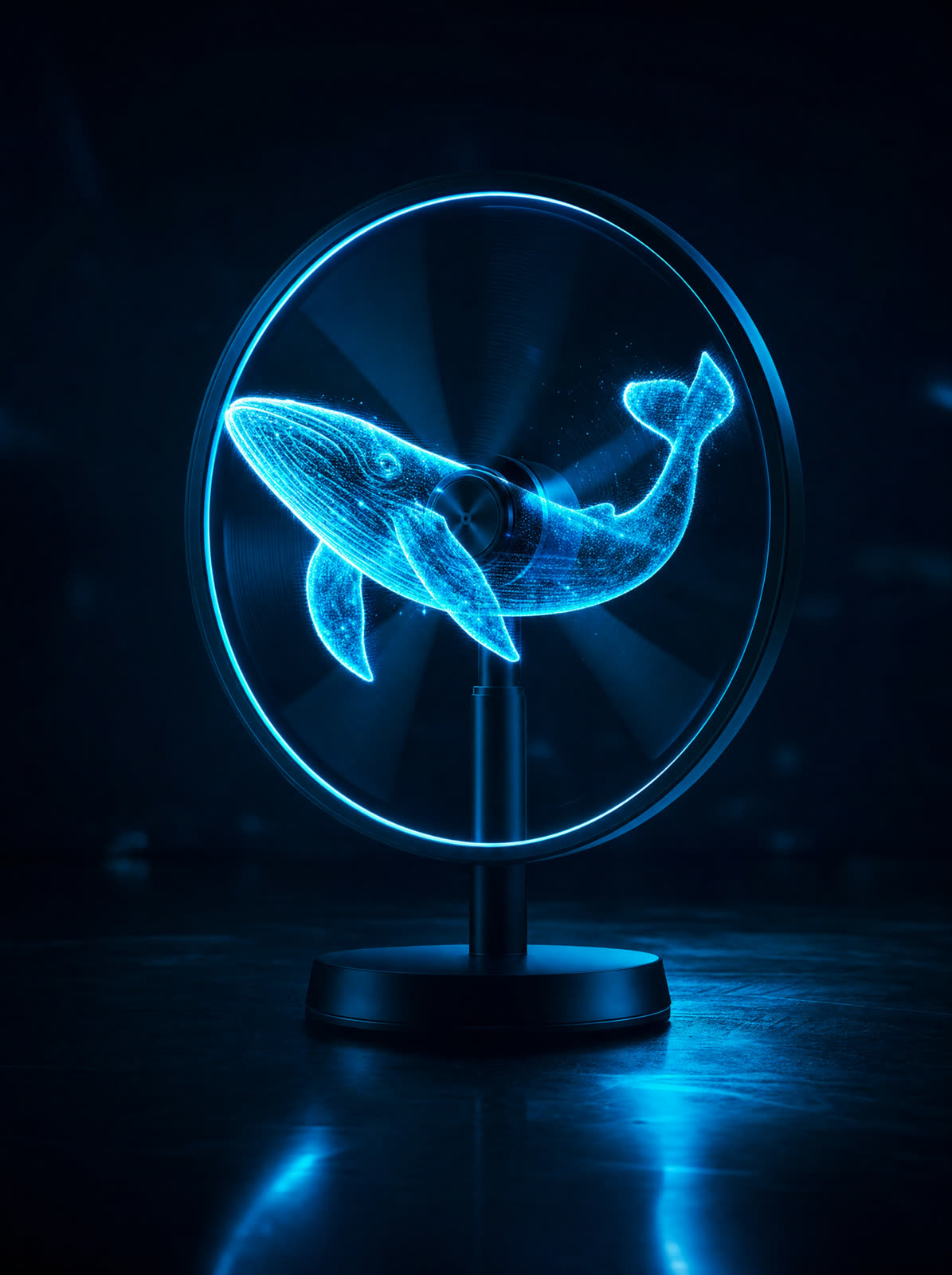 Holo Display mit rotierenden LED-Lamellen